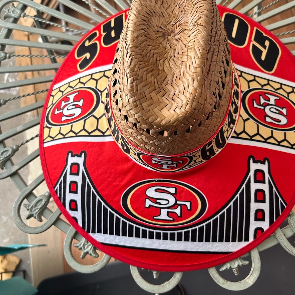 49ers straw hat
